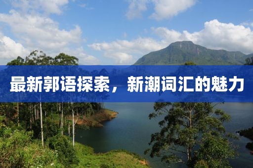 最新郭语探索，新潮词汇的魅力