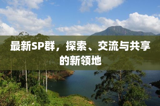最新SP群，探索、交流与共享的新领地