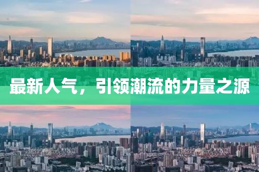 最新人气，引领潮流的力量之源
