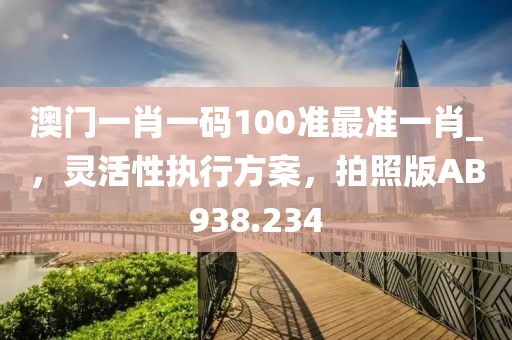 澳门一肖一码100准最准一肖_，灵活性执行方案，拍照版AB938.234