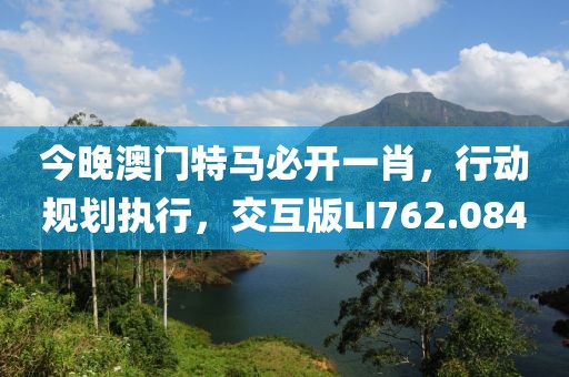今晚澳门特马必开一肖，行动规划执行，交互版LI762.084