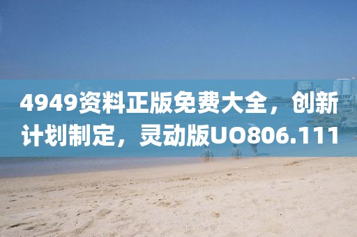 4949资料正版免费大全，创新计划制定，灵动版UO806.111