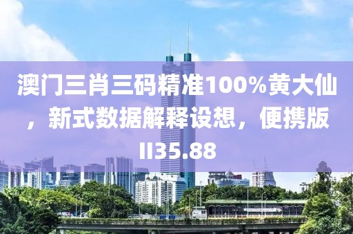 澳门三肖三码精准100%黄大仙，新式数据解释设想，便携版II35.88