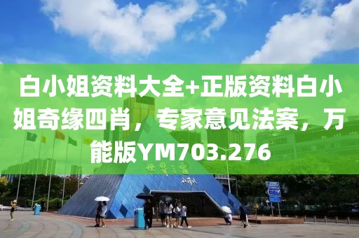 白小姐资料大全+正版资料白小姐奇缘四肖，专家意见法案，万能版YM703.276