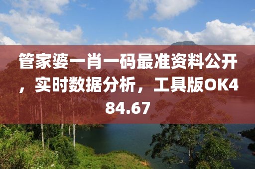 管家婆一肖一码最准资料公开，实时数据分析，工具版OK484.67