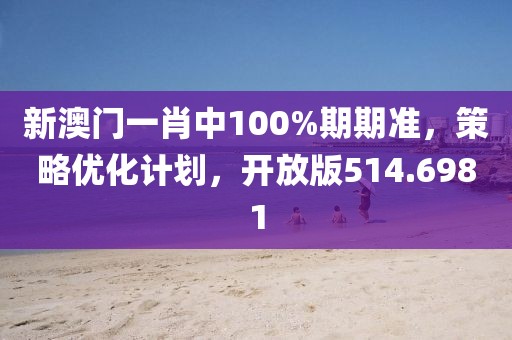 新澳门一肖中100%期期准，策略优化计划，开放版514.6981