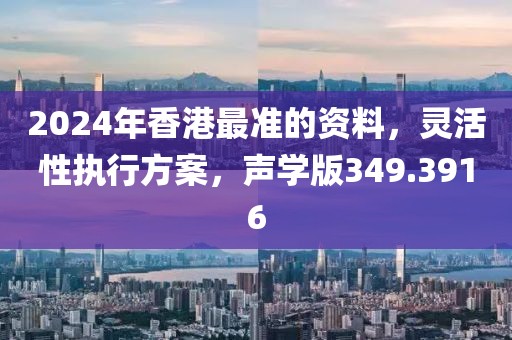 2024年香港最准的资料，灵活性执行方案，声学版349.3916