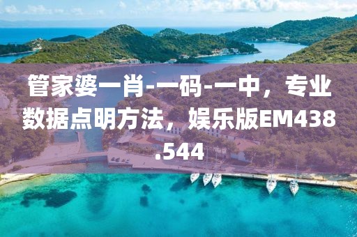 管家婆一肖-一码-一中，专业数据点明方法，娱乐版EM438.544