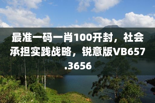 最准一码一肖100开封，社会承担实践战略，锐意版VB657.3656