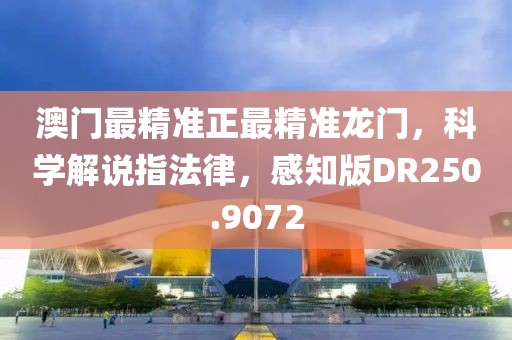 澳门最精准正最精准龙门，科学解说指法律，感知版DR250.9072