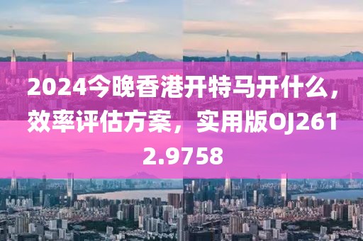 2024今晚香港开特马开什么，效率评估方案，实用版OJ2612.9758