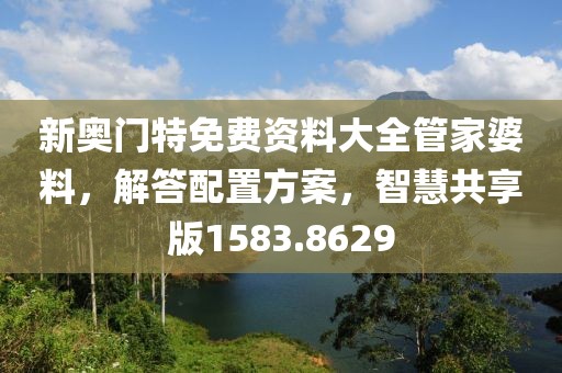 新奥门特免费资料大全管家婆料，解答配置方案，智慧共享版1583.8629