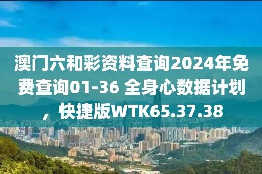 澳门六和彩资料查询2024年免费查询01-36 全身心数据计划，快捷版WTK65.37.38