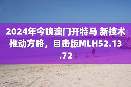 2024年今晚澳门开特马 新技术推动方略，目击版MLH52.13.72