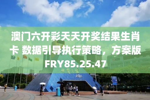 澳门六开彩天天开奖结果生肖卡 数据引导执行策略，方案版FRY85.25.47