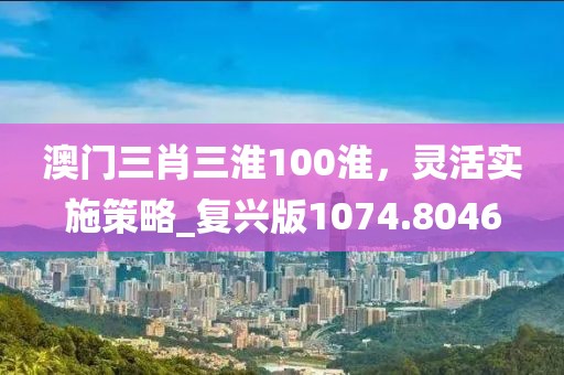 澳门三肖三淮100淮，灵活实施策略_复兴版1074.8046