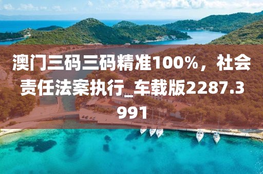 澳门三码三码精准100%，社会责任法案执行_车载版2287.3991