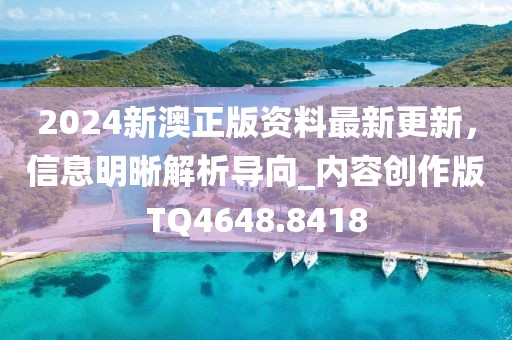 2024新澳正版资料最新更新，信息明晰解析导向_内容创作版TQ4648.8418