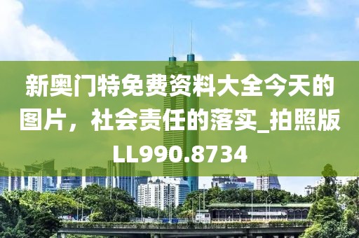 新奥门特免费资料大全今天的图片，社会责任的落实_拍照版LL990.8734