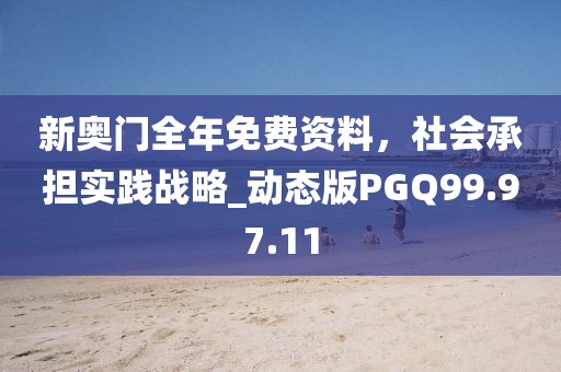 新奥门全年免费资料，社会承担实践战略_动态版PGQ99.97.11
