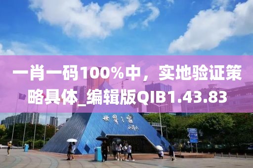 一肖一码100%中，实地验证策略具体_编辑版QIB1.43.83