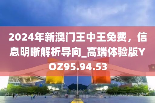 2024年新澳门王中王免费，信息明晰解析导向_高端体验版YOZ95.94.53