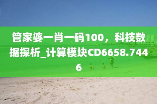 管家婆一肖一码100，科技数据探析_计算模块CD6658.7446