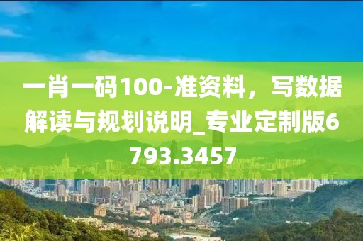 一肖一码100-准资料，写数据解读与规划说明_专业定制版6793.3457