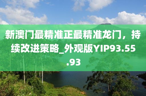 新澳门最精准正最精准龙门，持续改进策略_外观版YIP93.55.93