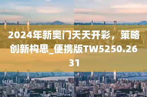 2024年新奥门天天开彩，策略创新构思_便携版TW5250.2631