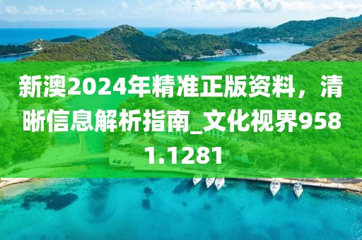 新澳2024年精准正版资料，清晰信息解析指南_文化视界9581.1281