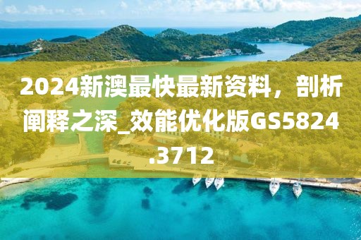 2024新澳最快最新资料，剖析阐释之深_效能优化版GS5824.3712