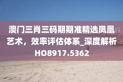澳门三肖三码期期准精选凤凰艺术，效率评估体系_深度解析HO8917.5362