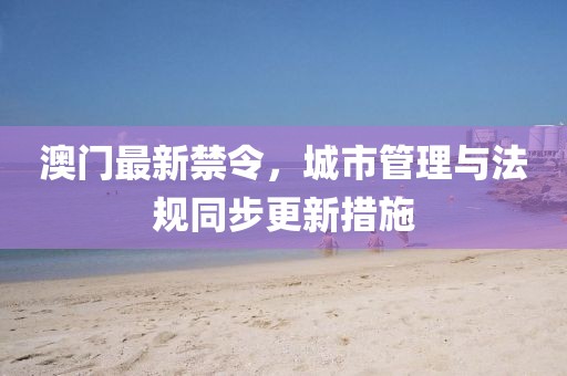 澳门最新禁令，城市管理与法规同步更新措施