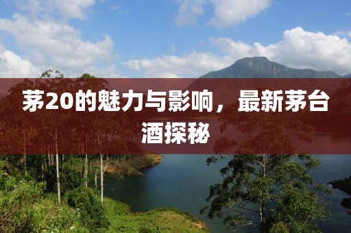 茅20的魅力与影响，最新茅台酒探秘