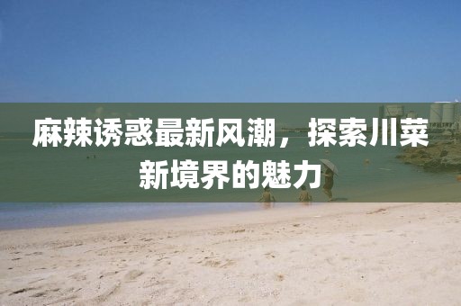 麻辣诱惑最新风潮，探索川菜新境界的魅力
