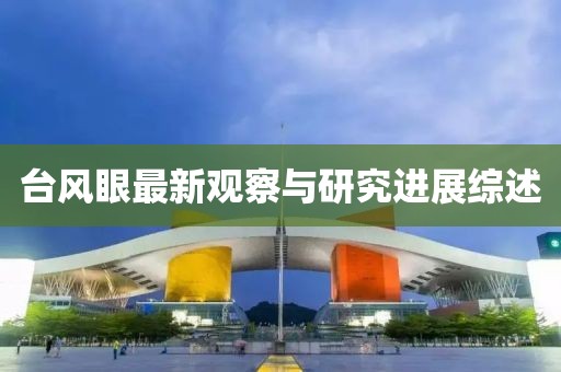 台风眼最新观察与研究进展综述