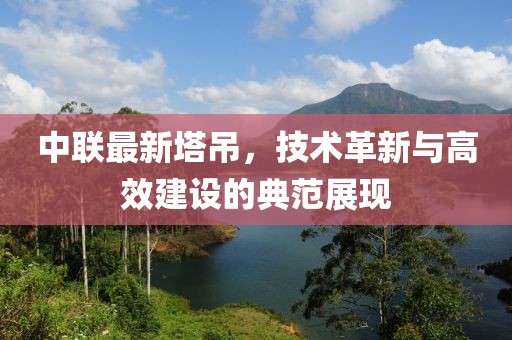中联最新塔吊，技术革新与高效建设的典范展现