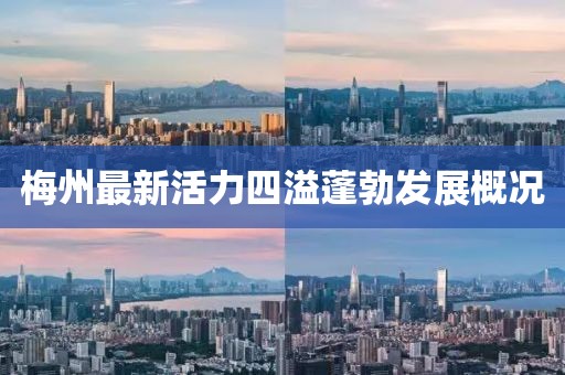 梅州最新活力四溢蓬勃发展概况