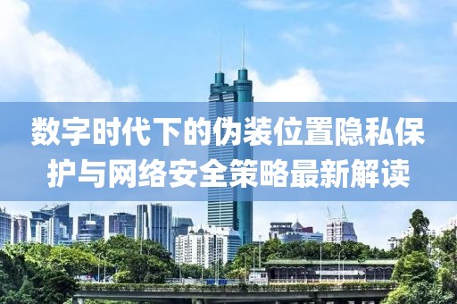 数字时代下的伪装位置隐私保护与网络安全策略最新解读