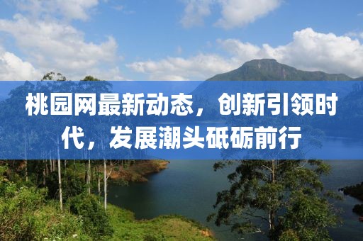桃园网最新动态，创新引领时代，发展潮头砥砺前行