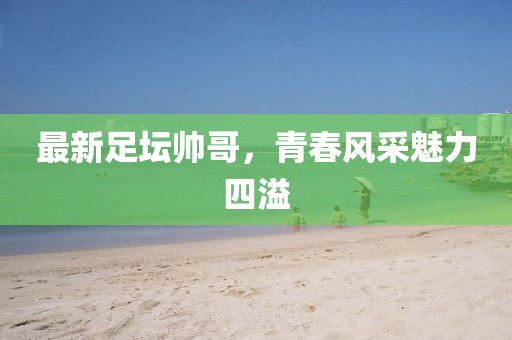 最新足坛帅哥，青春风采魅力四溢