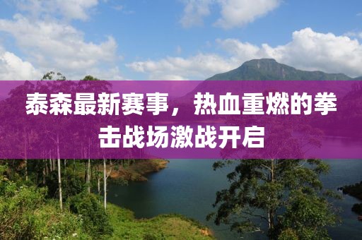 泰森最新赛事，热血重燃的拳击战场激战开启