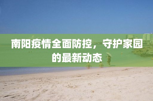 南阳疫情全面防控，守护家园的最新动态
