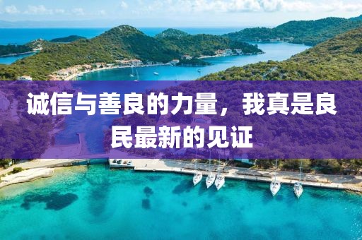 诚信与善良的力量，我真是良民最新的见证