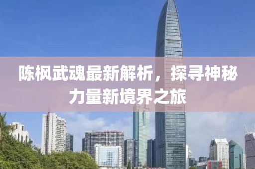 陈枫武魂最新解析，探寻神秘力量新境界之旅