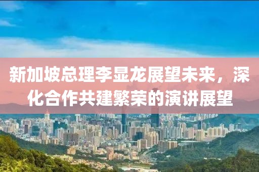 新加坡总理李显龙展望未来，深化合作共建繁荣的演讲展望