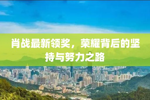 肖战最新领奖，荣耀背后的坚持与努力之路