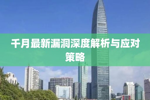 千月最新漏洞深度解析与应对策略