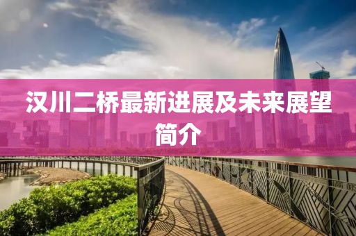 汉川二桥最新进展及未来展望简介
